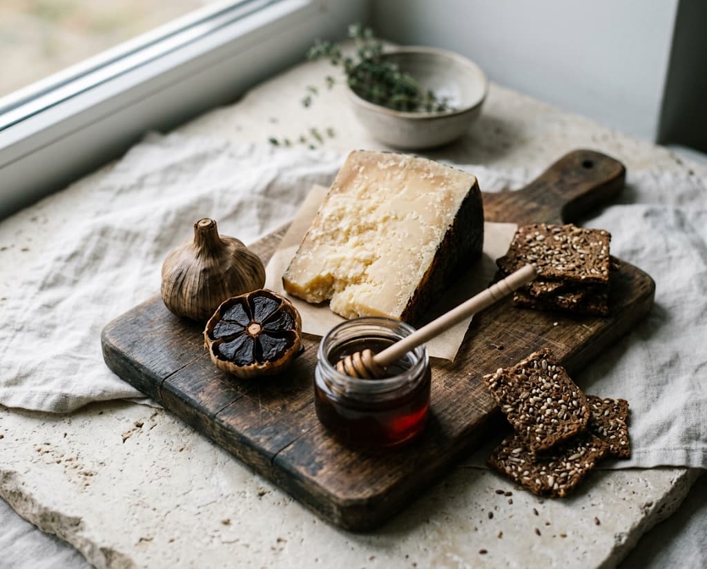 On the cheese board